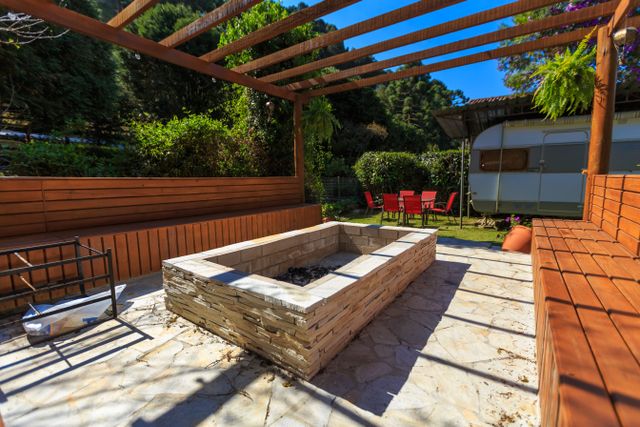 pergola na zahradě